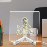 Pizarra LED con soporte antideslizante
